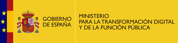Logo Governo d'Espanya. Ministeri per a la Transformació Digital i de la Funció Pública