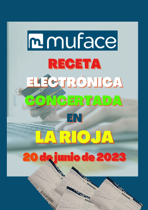 Cartel Receta electrónica concertada en La Rioja