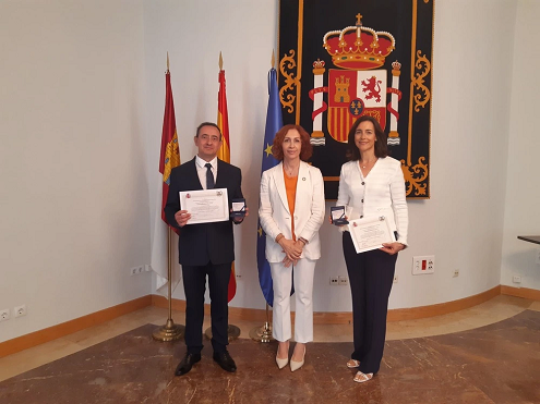 Subdelegada del Gobierno en C.Real junto a Prado Fdez.-Bravo y Daniel Peco