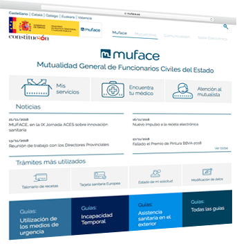Nueva web de MUFACE Nueva web de MUFACE