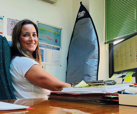 Ana Sánchez, directora provincial de MUFACE en Tenerife… y surfera Ana Sánchez, directora provincial de MUFACE en Tenerife… y surfera